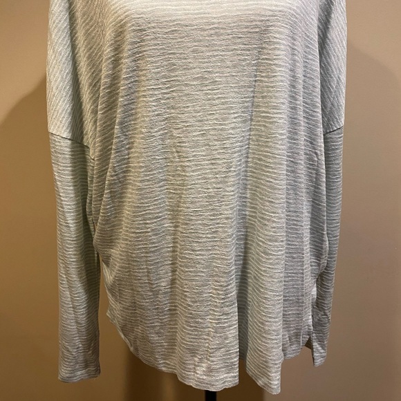 Caslon Blue Turtleneck Striped Pullover Sweater - Picture 4 of 7